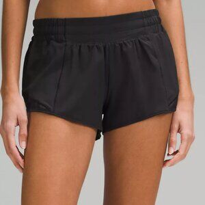 Black Lululemon Hottie Hot Lined Shorts 2.5" Size 2